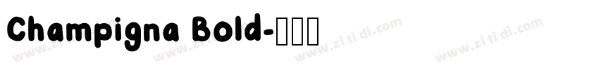 Champigna Bold字体转换